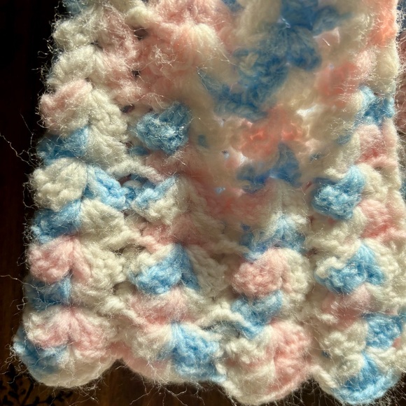 Handmade Baby Sweaters - White and Multicolor - Picture 5 of 6